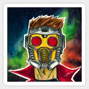 Peter Quill, the starlord in guardians of the galaxy Sticker